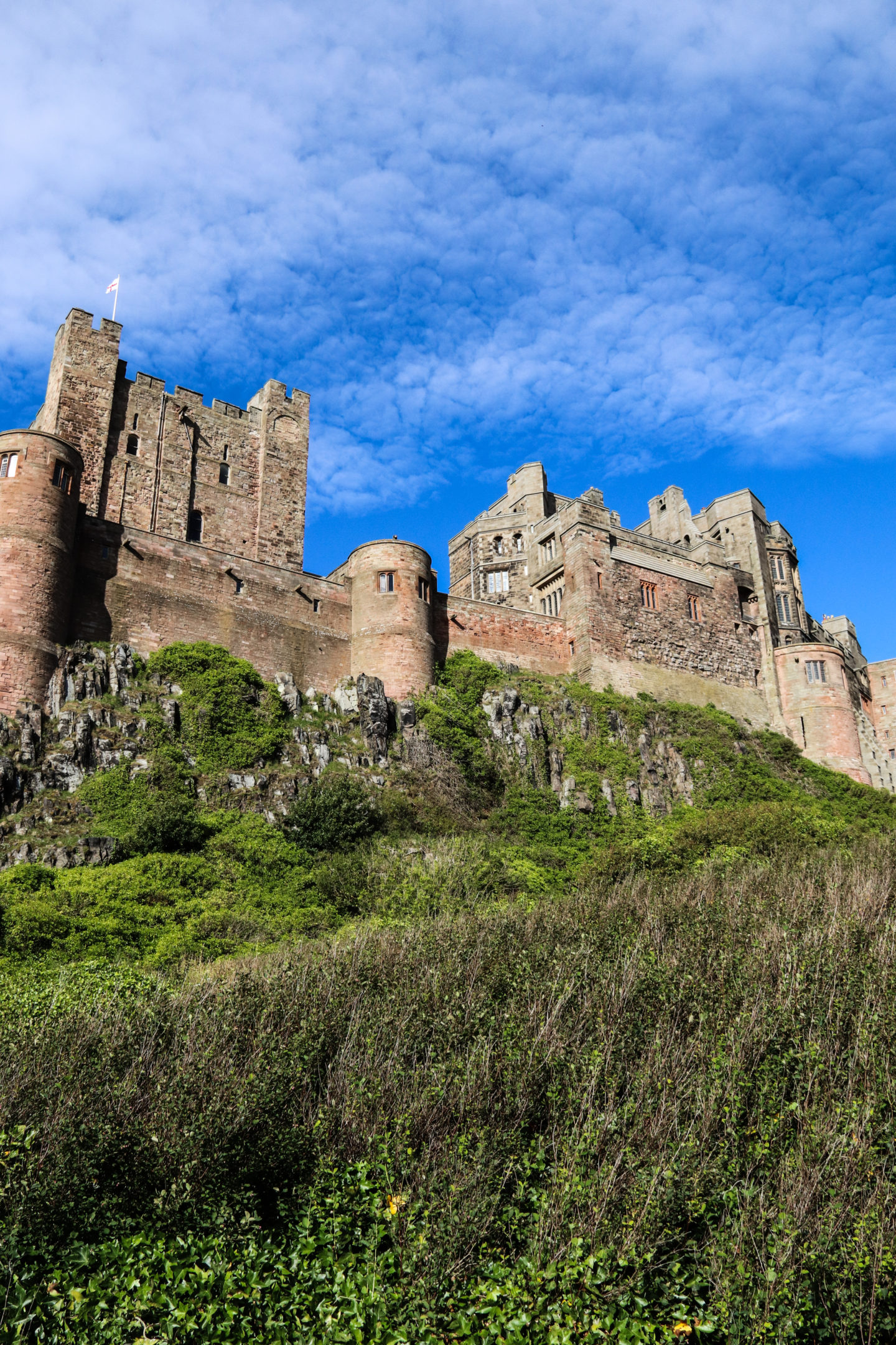 Bamburgh Castle, one of Northumberland's most popular castles.
