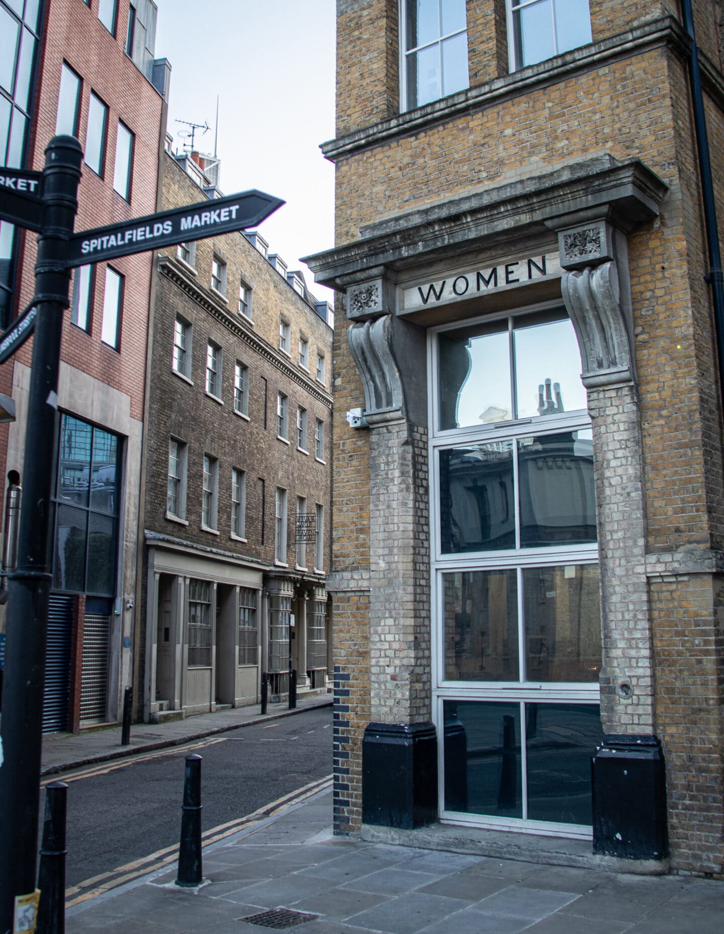 There's a converted workhouse on Crispin Lane near Spitalfields market. Today it is student accommodation. The signs for 'men' and 'women ' above the doorways are the only indication of the building's past. It's believed that Mary Jane Kelly, the final victim of Jack The Ripper, stayed here before her death.