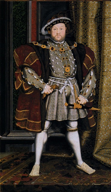 Henry VIII as painted by Hans Holbein